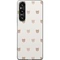 Pikkukuva 1 / 3: Sony Xperia 1 V Läpinäkyvä kuori Teddy-tausta - söpöt ted