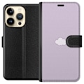 Pikkukuva 1 / 3: Apple iPhone 15 Pro Lompakkokotelo Lila Pilvi - minimalistinen pilvi lila taustalla