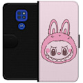 Miniatyrbillede 1 af 3: Motorola Moto G9 Play Tegnebogsetui Labubu Dyrekreds Bunny Udg