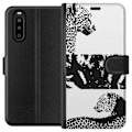 Miniatyrbillede 1 af 3: Sony Xperia 10 II Tegnebogsetui Leopard Faces