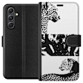 Miniatyrbilde 1 av 3: Samsung Galaxy A15 5G Lommeboketui Leopard Faces