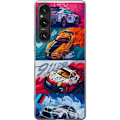 Pikkukuva 1 / 3: Sony Xperia 1 VI Läpinäkyvä kuori Nopeat Autot - Piirretty