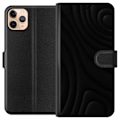 Miniatyrbillede 1 af 3: Apple iPhone 11 Pro Max Tegnebogsetui Sorte Bølger