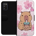 Pikkukuva 1 / 3: Samsung Galaxy A03s Lompakkokotelo Kawaii Capybara Sydän Anim