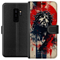 Miniatyrbillede 1 af 3: Samsung Galaxy S9+ Tegnebogsetui Jesus med kors - kristent mot