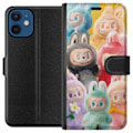 Miniatyrbillede 1 af 3: Apple iPhone 12 mini Tegnebogsetui Labubu Skitse Stil