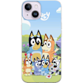 Miniatyrbild 1 av 3: Apple iPhone 15 Plus Genomskinligt Skal Bluey mobilskal med hela familjen i färgglad design