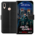 Miniatyrbild 1 av 3: Huawei P20 lite Plånboksfodral Squid Game Säsong 3 Seriefigurer Populärt TV Serie Motiv Ikoner Spänning Drama Asiatisk Design Trend