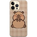 Pikkukuva 1 / 3: Apple iPhone 15 Pro Max Läpinäkyvä kuori Mobilskal kawaii capybara flera figurer japansk stil