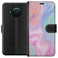 Miniatyrbilde 1 av 3: Nokia X10 Lommeboketui Pastellmarmor