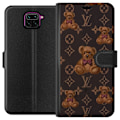Miniatyrbillede 1 af 3: Xiaomi Redmi Note 9 Tegnebogsetui Louis Vuitton Teddybjørn Mønster Luksus Mode Design Populært Motiv Mode Trend Luksuriøse Accessories
