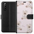 Miniatyrbillede 1 af 3: Sony Xperia 10 III Tegnebogsetui Teddy Dior Vibes - luksuriøs bamse i modetil