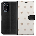 Miniatyrbillede 1 af 3: Xiaomi Redmi Note 11 Tegnebogsetui Teddybaggrund - søde teddybjørne mod en blød baggrund