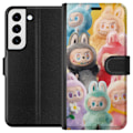 Miniatyrbild 1 av 3: Samsung Galaxy S22+ 5G Plånboksfodral Labubu Sketch Style – Handritat monster i tusch