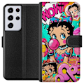 Miniatyrbillede 1 af 3: Samsung Galaxy S21 Ultra 5G Tegnebogsetui Betty Boop