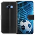 Kompatibel Tegnebogsetui til Samsung Galaxy S8 Fodbold