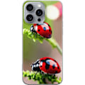 Pikkukuva 1 / 3: Apple iPhone 16 Pro Max Läpinäkyvä kuori Leppäkerttu Hyönteinen Onni Symboli Luontoaihe Suosittu Graafinen Motiivi Koristelu Kesäkiertue