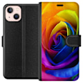 Miniatyrbillede 1 af 3: Apple iPhone 13 Tegnebogsetui Regnbue Rose
