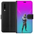 Miniatyrbillede 1 af 3: Huawei P30 Tegnebogsetui sort ridder fortnite