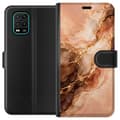 Kompatibelt Plånboksfodral till Xiaomi Mi 10 Lite 5G Kopparmarmor orange