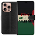 Miniatyrbillede 1 af 3: Apple iPhone 16 Pro Tegnebogsetui Stå sammen med Palæstina - solidaritetsdesign med en stærk besked
