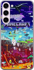 Kompatibelt Mobilskal till Samsung Galaxy S23+ MineCraft