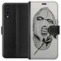 Pikkukuva 1 / 3: Samsung Galaxy A50 Lompakkokotelo Hiihtomaski Ros Katutyö Muotoilu Graafinen Kuvio Jännitys Kaupunkityyli Katutaidetta Naamiaiset Symboli