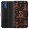 Pikkukuva 1 / 3: Apple iPhone 12 mini Lompakkokotelo Louis Vuitton Teddykarhu Kuvio Ylellinen Muotisuunnittelu Suosittu Motiivi Muoti-Trendi Ylelliset Asusteet