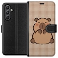 Miniatyrbillede 1 af 3: Samsung Galaxy A05s Tegnebogsetui Mobilskal kawaii capybara flera figurer japansk stil