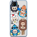 Miniatyrbilde 1 av 3: Xiaomi Redmi 9C NFC Gjennomsiktig deksel Labubu figure samling - Pop Mart Labubu The Monsters i fargerik design