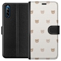 Pikkukuva 1 / 3: Sony Xperia L4 Lompakkokotelo Teddy-tausta - söpöt teddykarhut pehmeällä taustalla