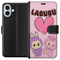 Miniatyrbillede 1 af 3: Apple iPhone 16 Plus Tegnebogsetui Labubu Pink Monster