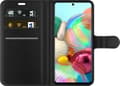 Miniatyrbillede 2 af 3: Kompatibel Tegnebogsetui til Samsung Galaxy A71 Sort spillehammer - Sort motiv med sort hammer. sort