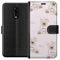 Miniatyrbillede 1 af 3: OnePlus 6T Tegnebogsetui Teddy Dior Vibes - luksuriøs bamse i modetil