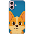 Pikkukuva 1 / 3: Apple iPhone 16 Läpinäkyvä kuori Hello Corgi