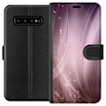Miniatyrbillede 1 af 3: Samsung Galaxy S10 Tegnebogsetui Lavendelstøv