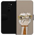 Kompatibelt Lommeboketui til Xiaomi Redmi Note 8 Pro  Beige strutseprofessor beige