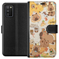 Pikkukuva 1 / 3: Samsung Galaxy A02s Lompakkokotelo Kawaii capybara mobilskal med gulliga djurmotiv