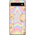 Pikkukuva 1 / 3: Google Pixel 6a Läpinäkyvä kuori Kawaii Capybara Galaxy Söpö Anime Eläin Avaruusteema Kawaii Trendi Lahja TikTok-suunnittelu