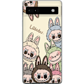 Miniatyrbillede 1 af 3: Google Pixel 6a Gennemsigtig cover Labubu Pastel Collection