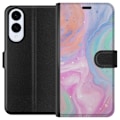 Miniatyrbillede 1 af 3: Samsung Galaxy S25 Edge Tegnebogsetui Pastelmarmor