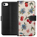 Miniatyrbillede 1 af 3: Apple iPhone 6s Tegnebogsetui Bær & Blomster - mønster med b