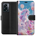Miniatyrbillede 1 af 3: OnePlus Nord N300 Tegnebogsetui Enhjørning Candy Pastel Kawaii Motiv Sød Populær Farve Grafisk Trend Børne Motiv Fantasy Art