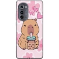 Pikkukuva 1 / 3: Motorola Edge (2022) Läpinäkyvä kuori Kawaii Capybara Sydä