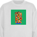 Miniatyrbillede 1 af 3: Sweatshirt til Voksne | Klassisk Collegebluse Minecraft hvid M