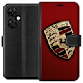 Miniatyrbild 1 av 3: OnePlus Nord CE3 Plånboksfodral Mobilskal med stilren Porce logotyp i svartvitt