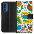 Miniatyrbillede 1 af 3: Motorola Edge 20 Pro Tegnebogsetui Sommerfugle Slør