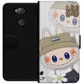 Miniatyrbillede 1 af 3: Sony Xperia XA2 Tegnebogsetui Labubu Minimal Mood - Enkel og stilren monsterdesign