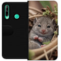 Miniatyrbillede 1 af 3: Huawei P40 lite E Tegnebogsetui Rotte Smilende Dyremotiv By Motiv Urban Grafisk Design Populært Sjovt Motiv Kunstart Stil