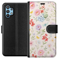 Miniatyrbillede 1 af 3: Samsung Galaxy A32 5G Tegnebogsetui Blomster